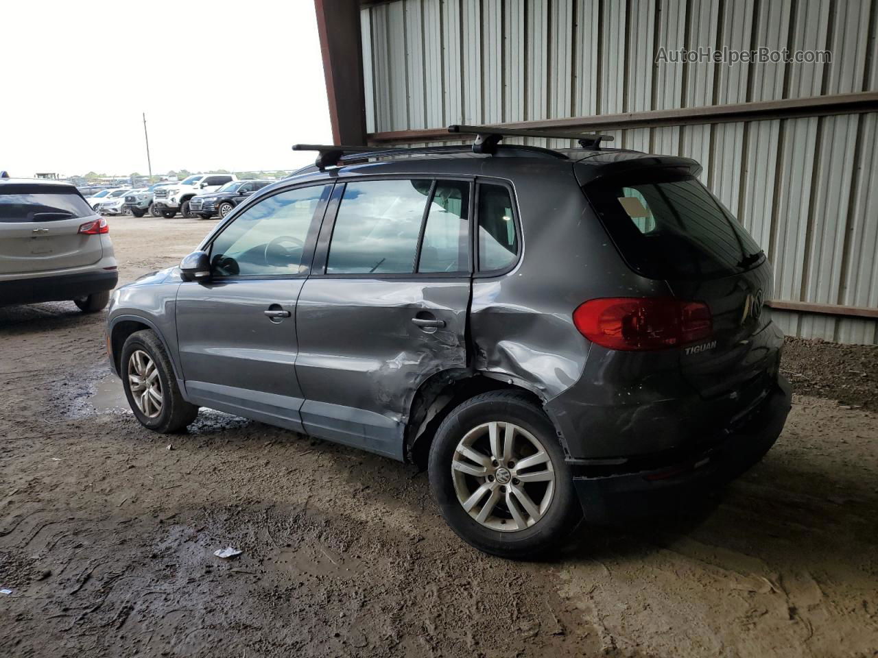 2016 Volkswagen Tiguan S Gray vin: WVGAV7AX2GW532685