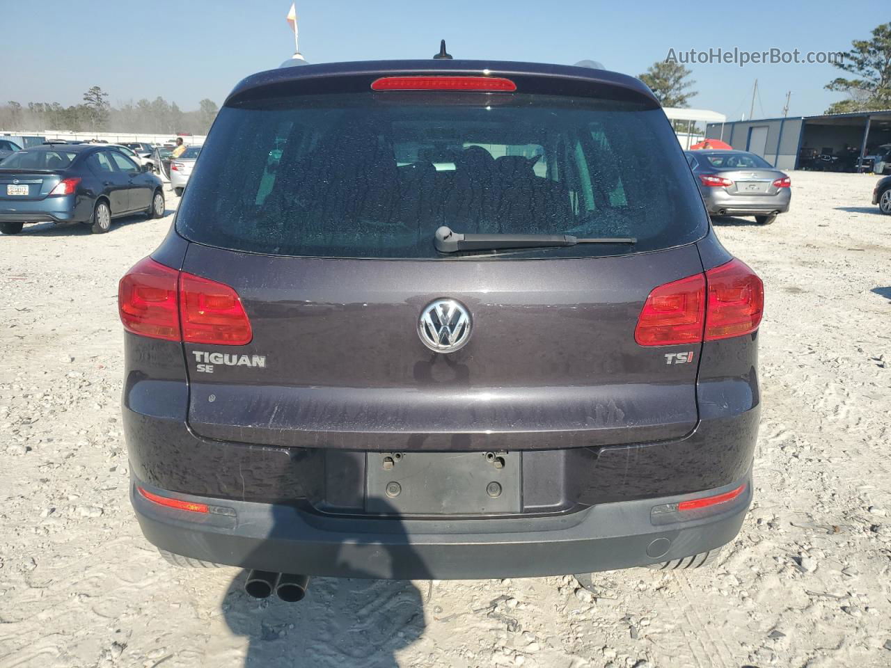 2016 Volkswagen Tiguan S Синий vin: WVGAV7AX2GW539930