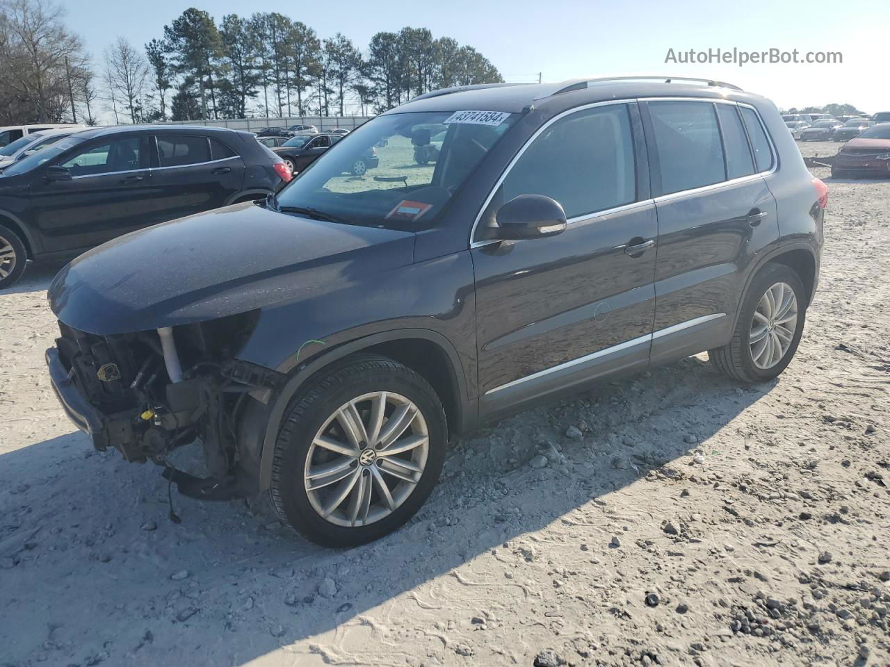 2016 Volkswagen Tiguan S Blue vin: WVGAV7AX2GW539930