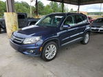 2016 Volkswagen Tiguan S Blue vin: WVGAV7AX2GW544996