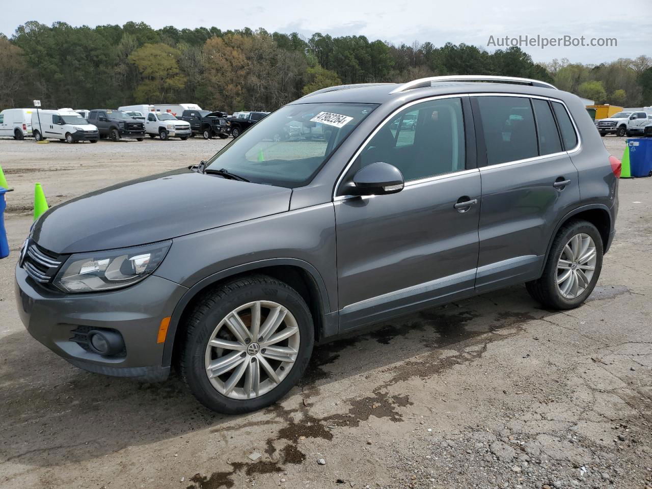 2016 Volkswagen Tiguan S Gray vin: WVGAV7AX2GW563676