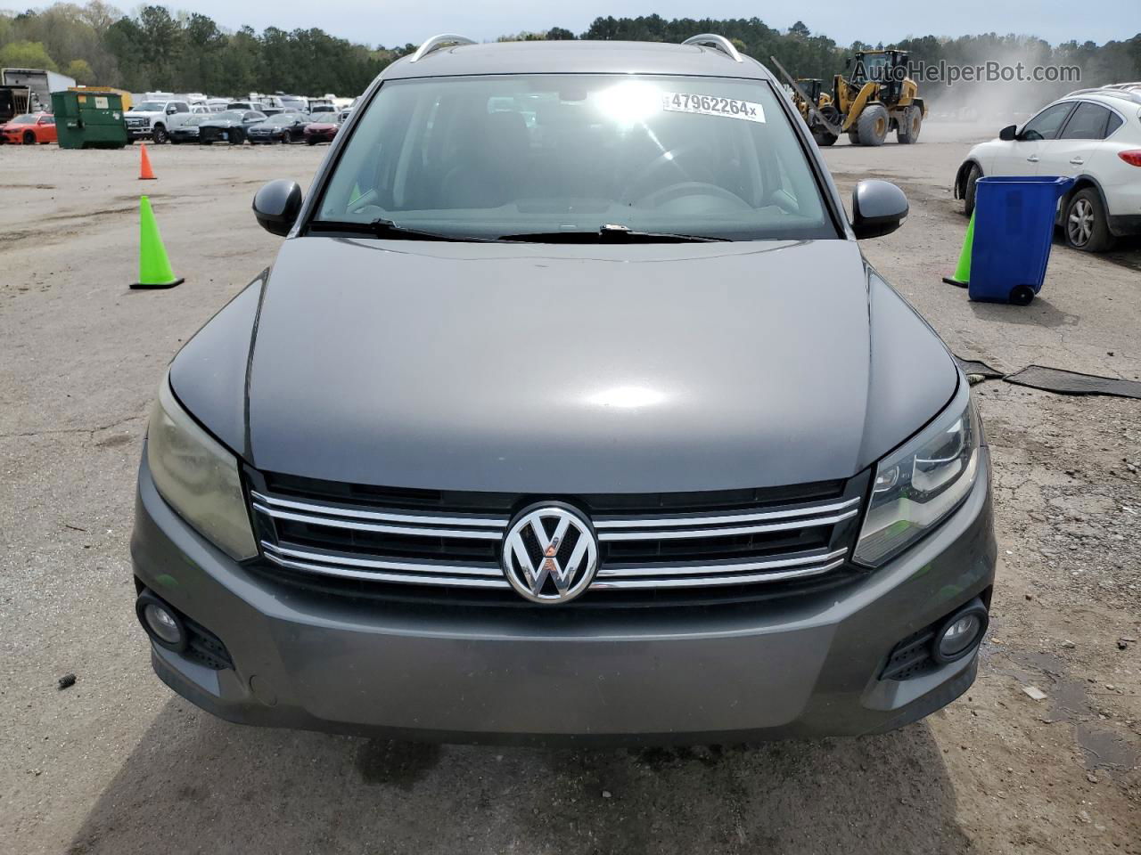 2016 Volkswagen Tiguan S Gray vin: WVGAV7AX2GW563676