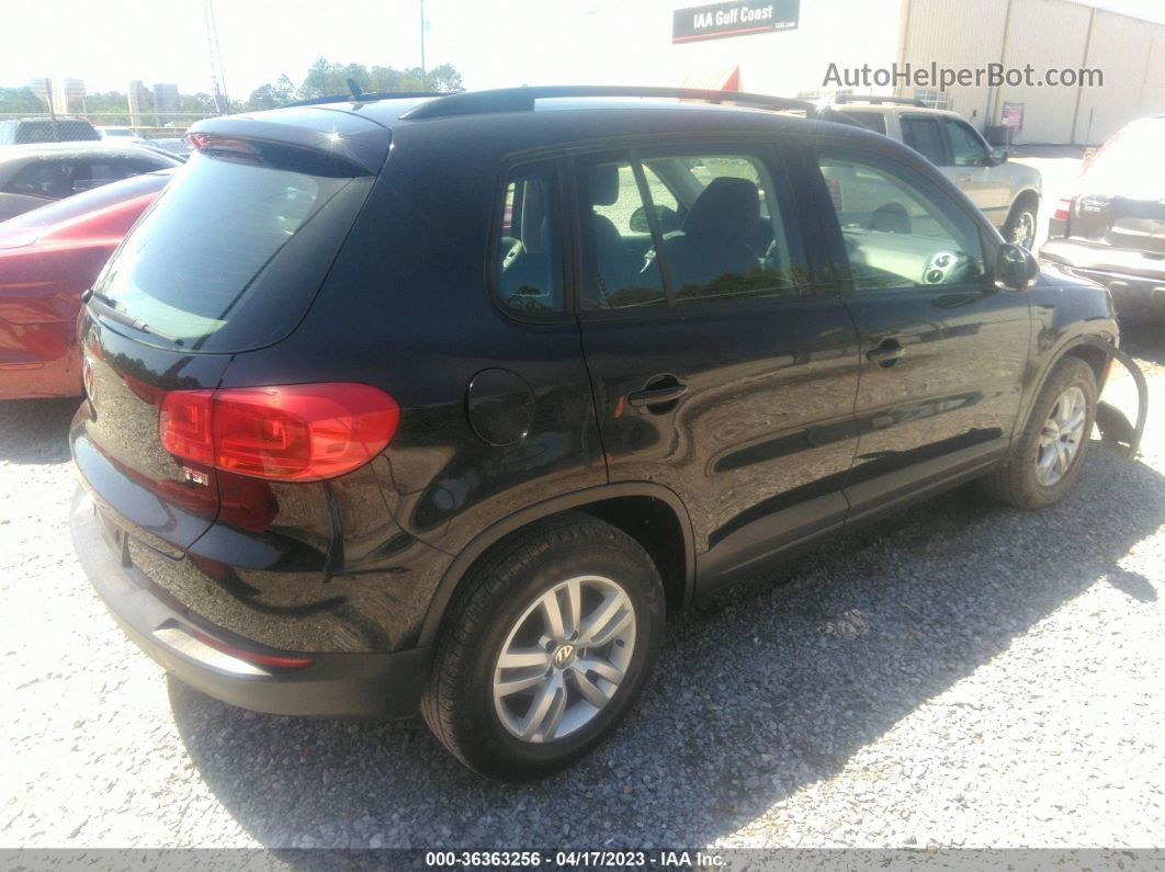 2016 Volkswagen Tiguan S Черный vin: WVGAV7AX2GW573902