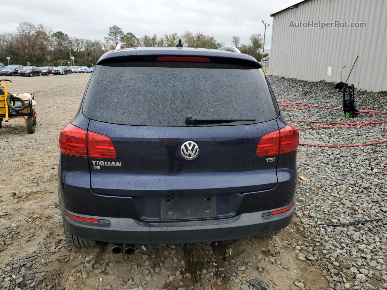 2016 Volkswagen Tiguan S Синий vin: WVGAV7AX2GW581238