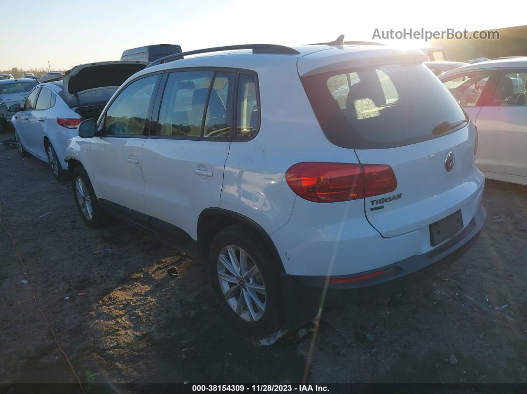 2017 Volkswagen Tiguan 2.0t/2.0t S White vin: WVGAV7AX2HK043583