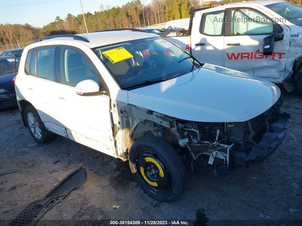 2017 Volkswagen Tiguan 2.0t/2.0t S White vin: WVGAV7AX2HK043583