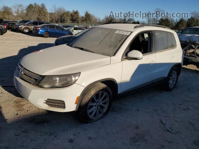 2017 Volkswagen Tiguan S White vin: WVGAV7AX2HK054759