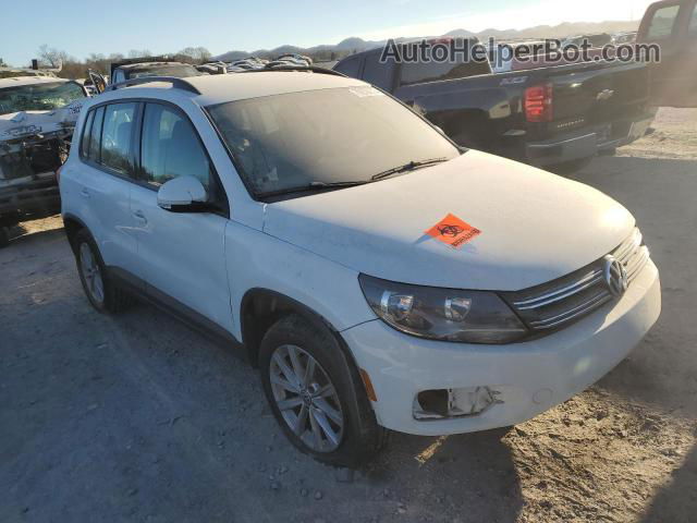 2017 Volkswagen Tiguan S White vin: WVGAV7AX2HK054759