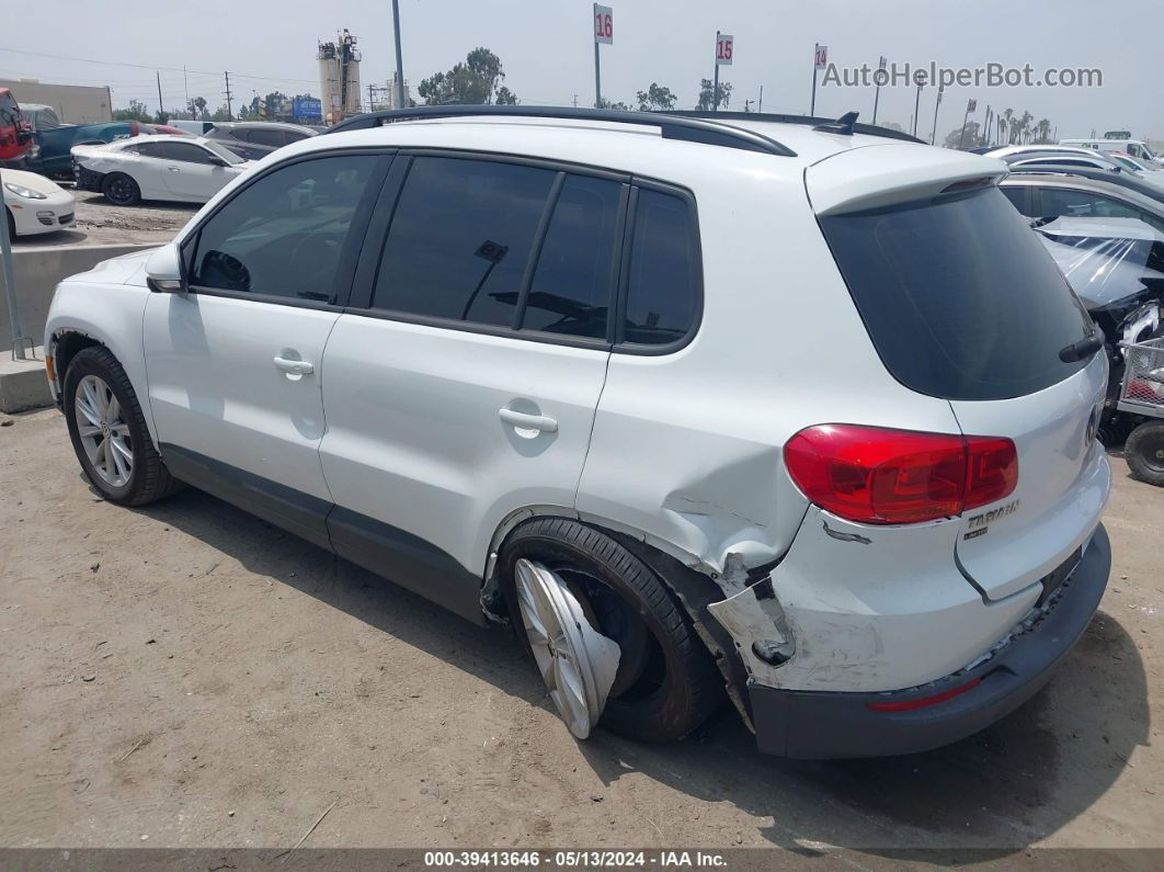 2017 Volkswagen Tiguan 2.0t/2.0t S White vin: WVGAV7AX2HK054812