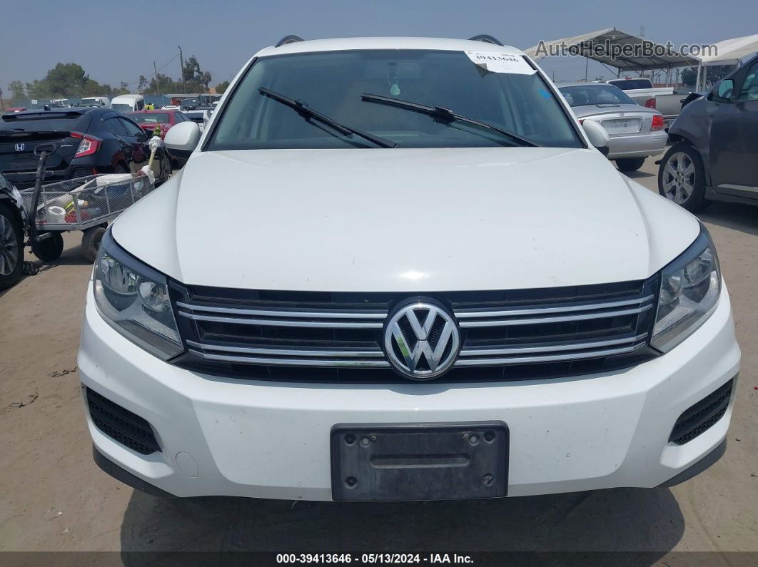 2017 Volkswagen Tiguan 2.0t/2.0t S White vin: WVGAV7AX2HK054812