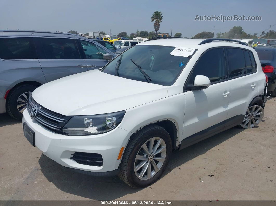 2017 Volkswagen Tiguan 2.0t/2.0t S White vin: WVGAV7AX2HK054812