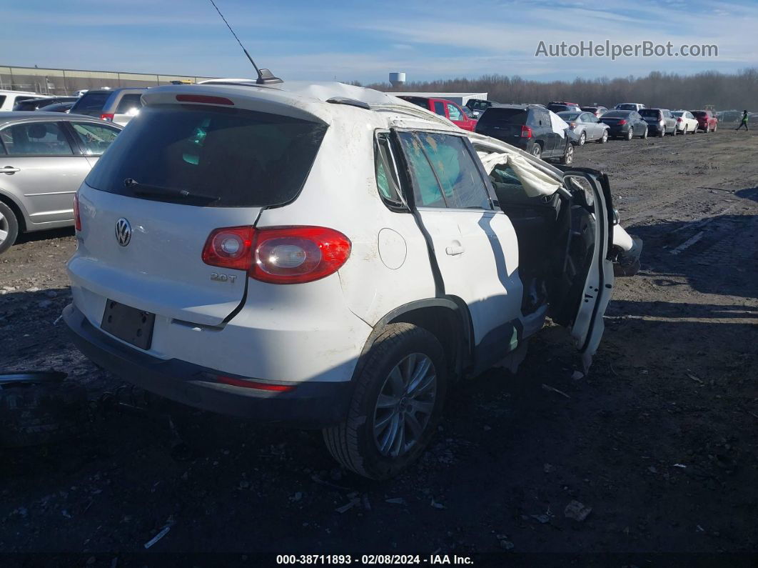 2010 Volkswagen Tiguan Se White vin: WVGAV7AX3AW508144