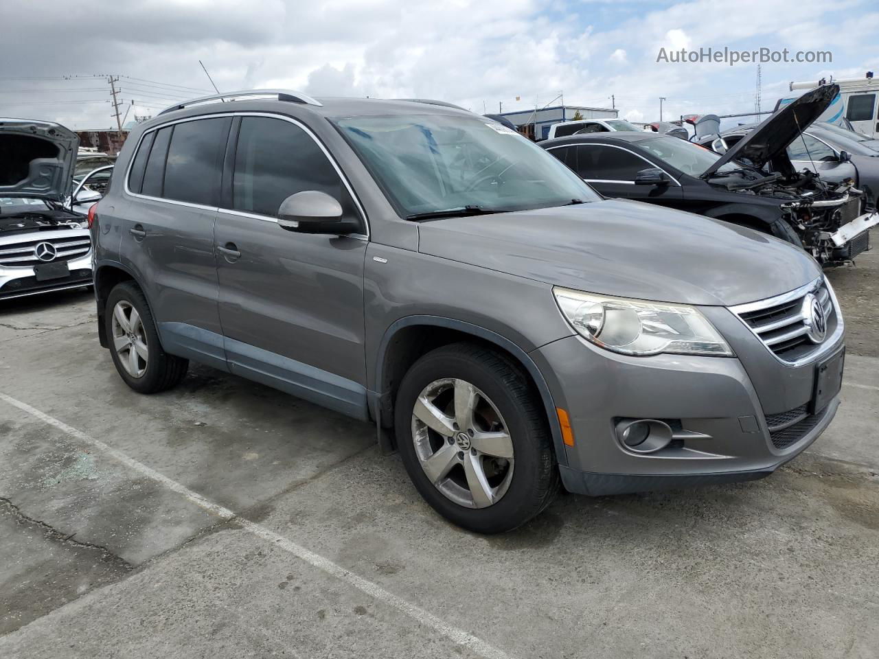 2010 Volkswagen Tiguan S Gray vin: WVGAV7AX3AW515482