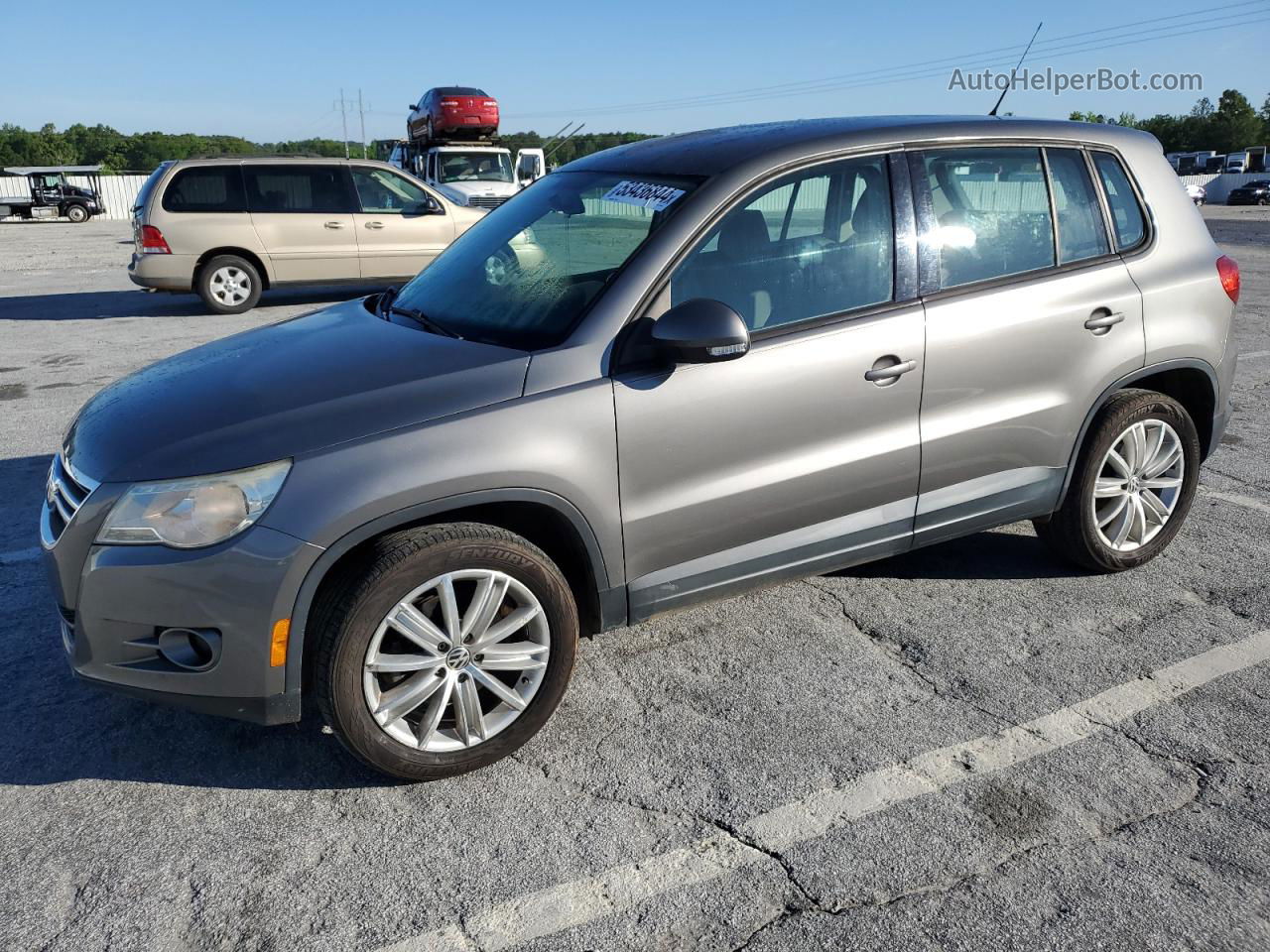 2010 Volkswagen Tiguan S Серый vin: WVGAV7AX3AW517412