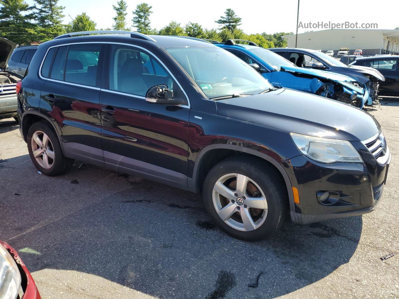 2010 Volkswagen Tiguan S Black vin: WVGAV7AX3AW523372