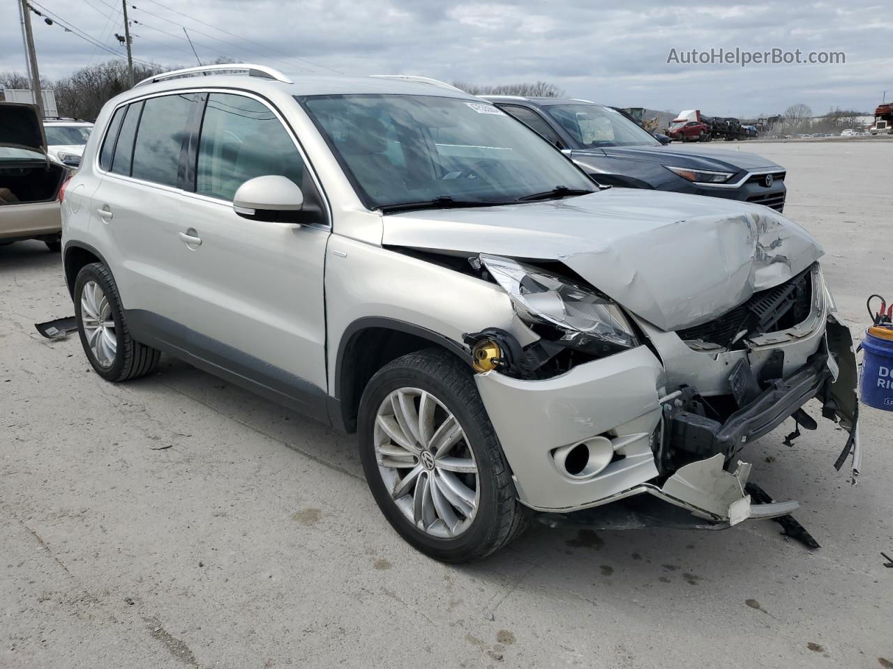 2010 Volkswagen Tiguan S Gray vin: WVGAV7AX3AW535716