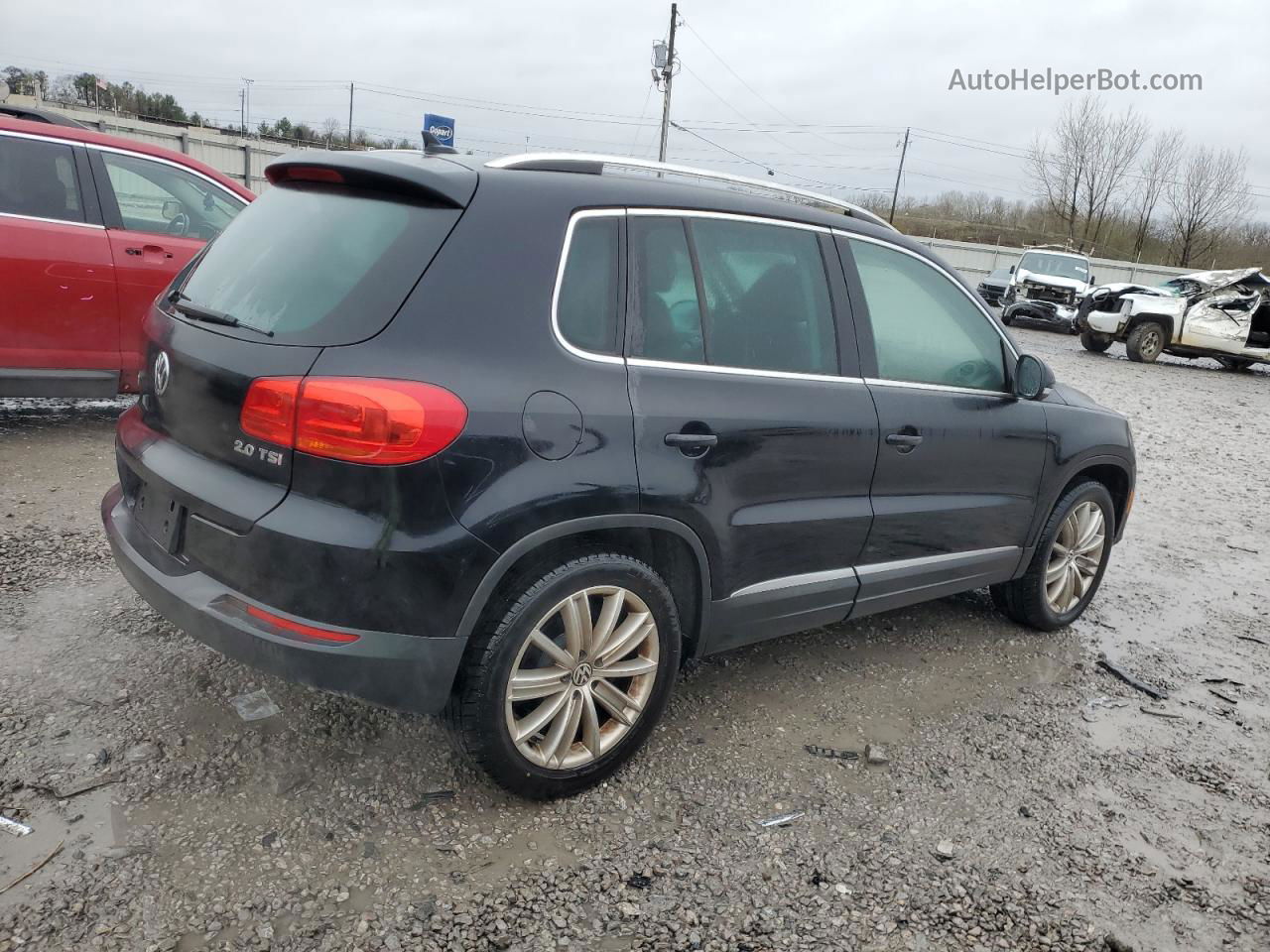 2013 Volkswagen Tiguan S Black vin: WVGAV7AX3DW501229