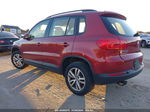 2016 Volkswagen Tiguan S Красный vin: WVGAV7AX3GW061193