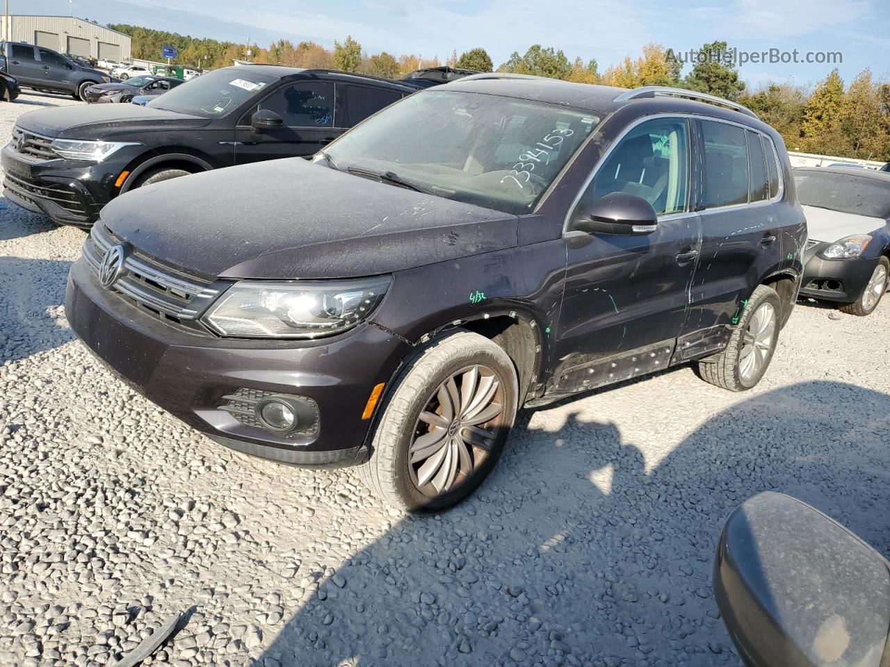 2016 Volkswagen Tiguan S Gray vin: WVGAV7AX3GW538852