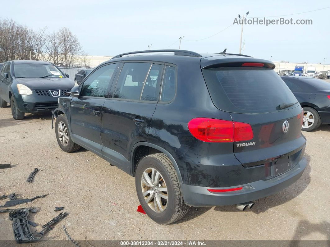 2016 Volkswagen Tiguan S Black vin: WVGAV7AX3GW600119