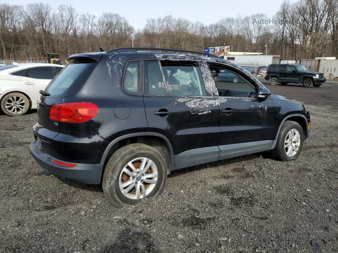 2016 Volkswagen Tiguan S Black vin: WVGAV7AX3GW600153