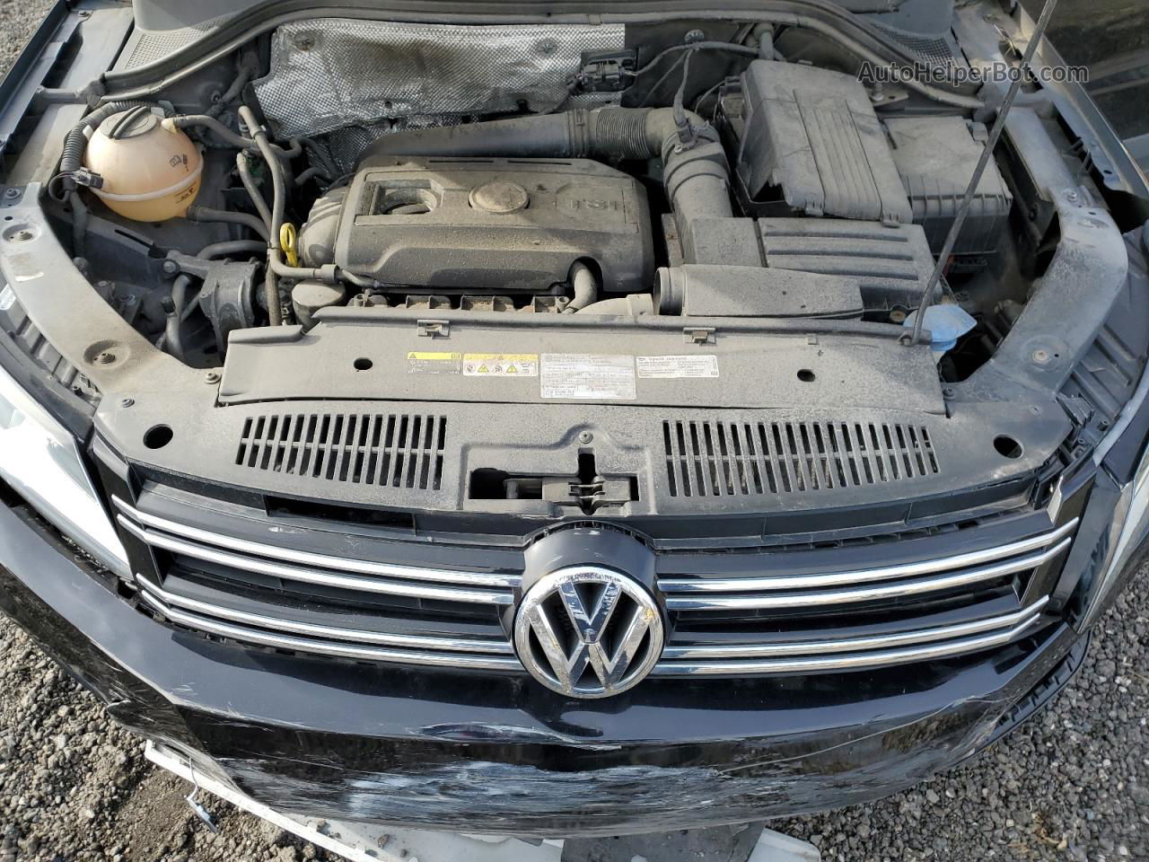 2016 Volkswagen Tiguan S Черный vin: WVGAV7AX3GW600153