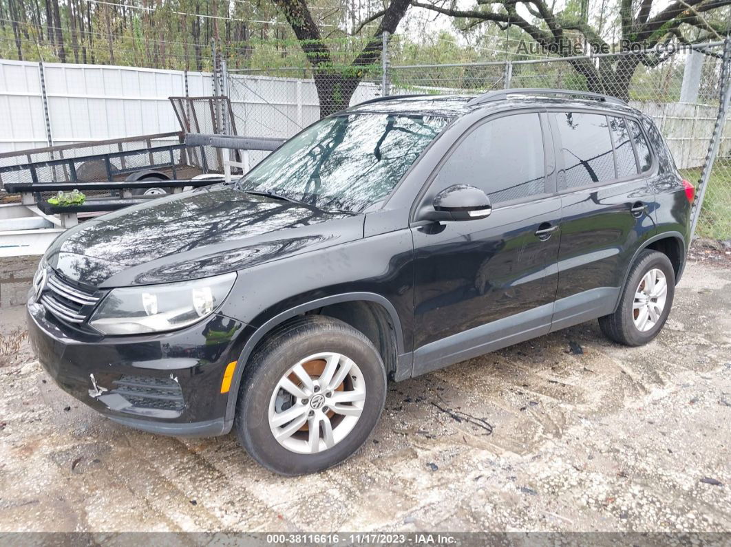 2017 Volkswagen Tiguan 2.0t/2.0t S Black vin: WVGAV7AX3HK007479