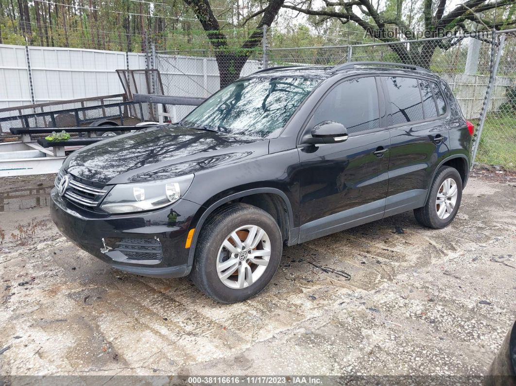 2017 Volkswagen Tiguan 2.0t/2.0t S Black vin: WVGAV7AX3HK007479