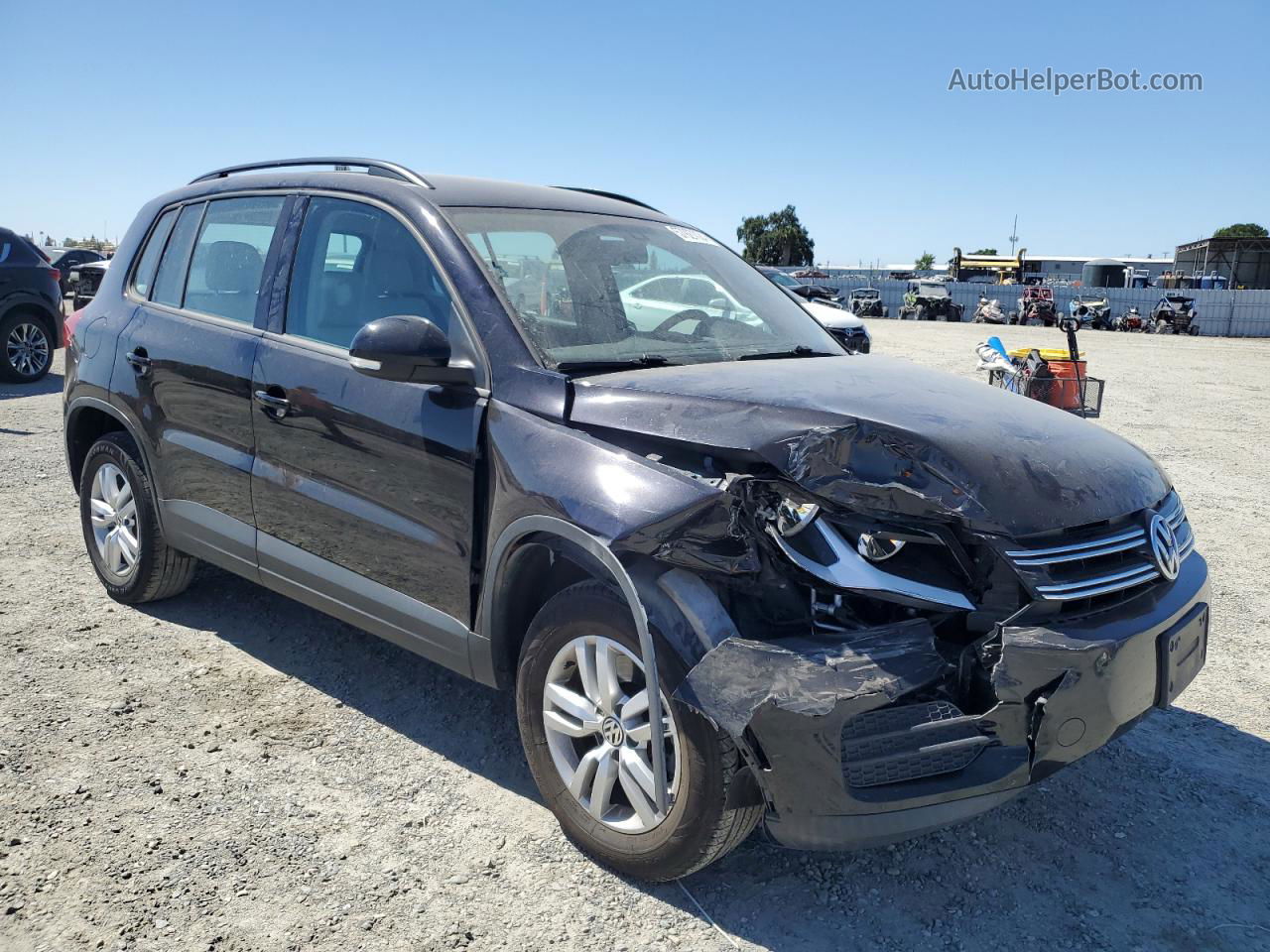 2017 Volkswagen Tiguan S Black vin: WVGAV7AX3HW500460