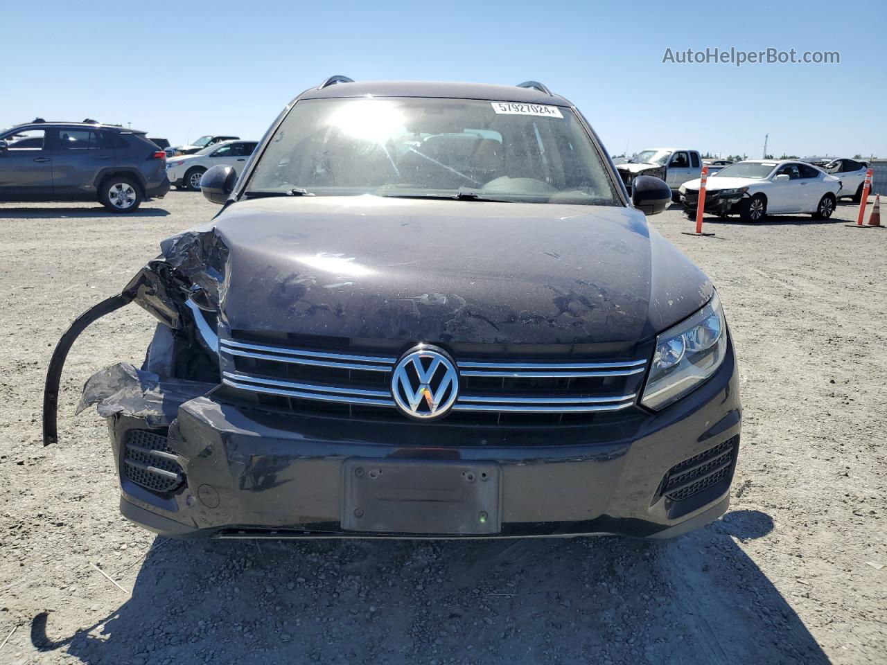 2017 Volkswagen Tiguan S Black vin: WVGAV7AX3HW500460