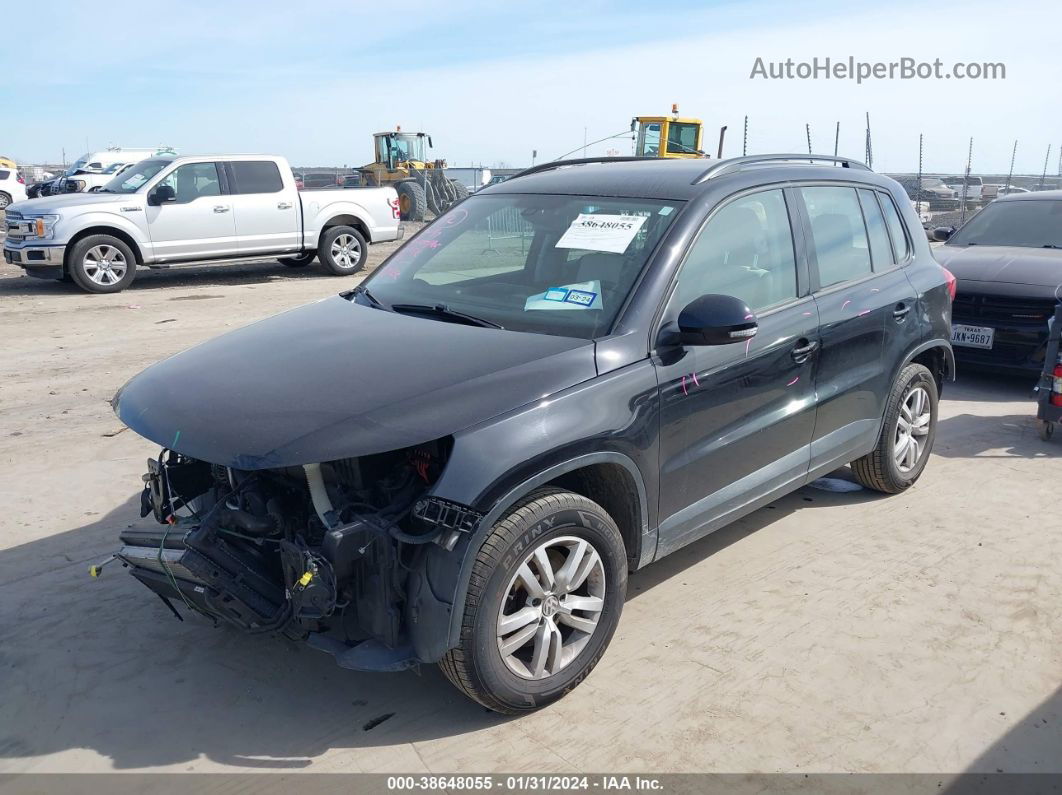 2017 Volkswagen Tiguan 2.0t S Черный vin: WVGAV7AX3HW510177