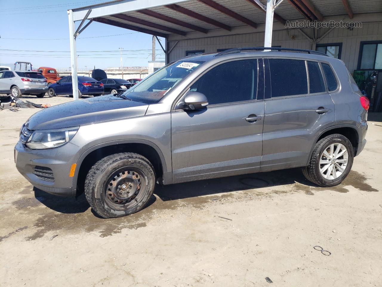 2018 Volkswagen Tiguan Limited  Серый vin: WVGAV7AX3JK006130