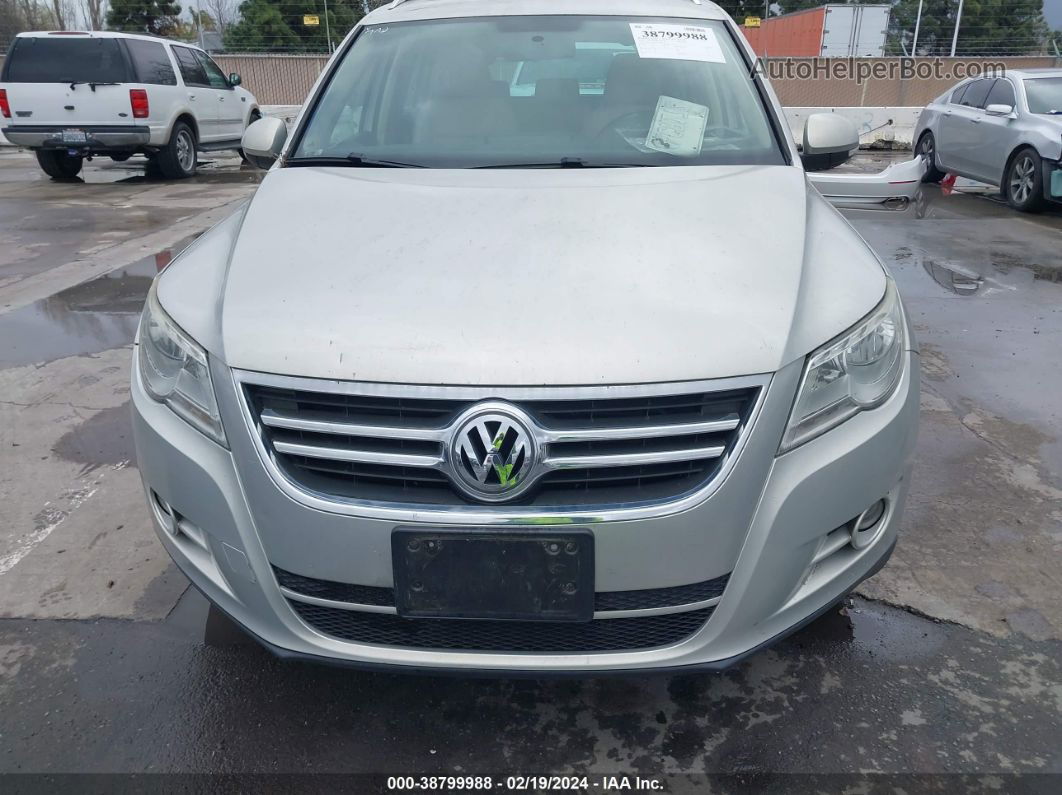 2010 Volkswagen Tiguan Se Silver vin: WVGAV7AX4AW001172