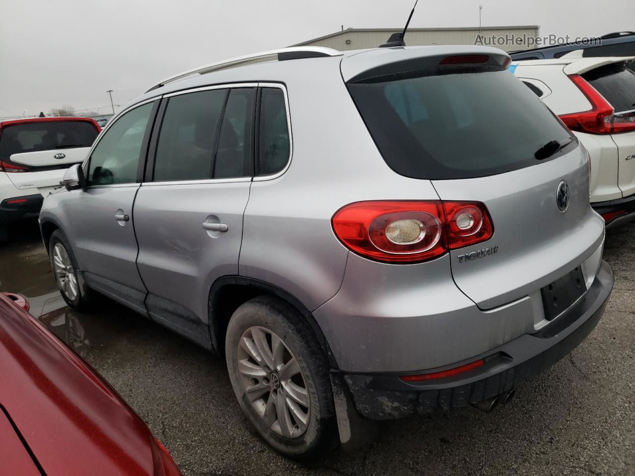 2010 Volkswagen Tiguan S Silver vin: WVGAV7AX4AW510114