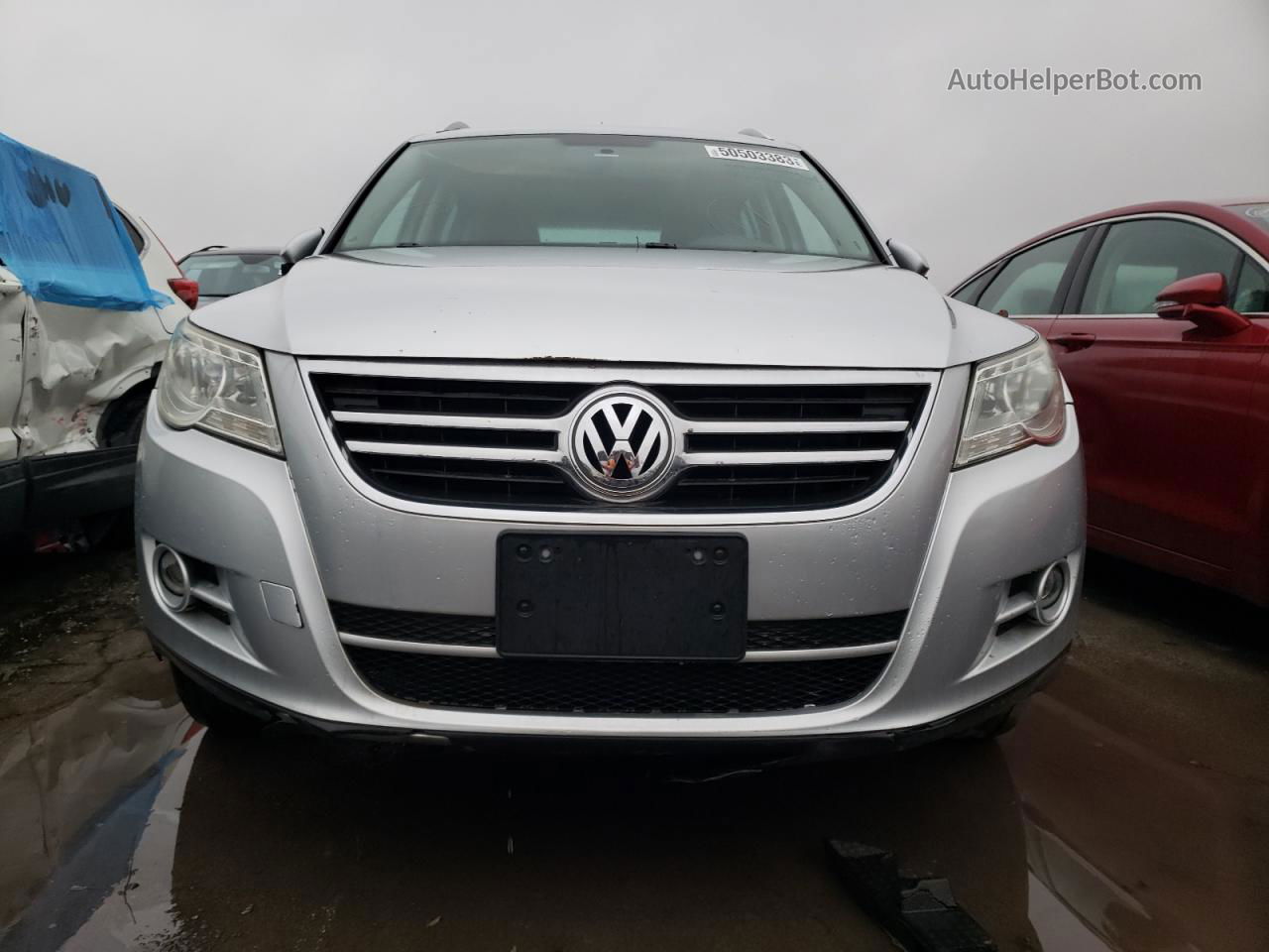 2010 Volkswagen Tiguan S Silver vin: WVGAV7AX4AW510114