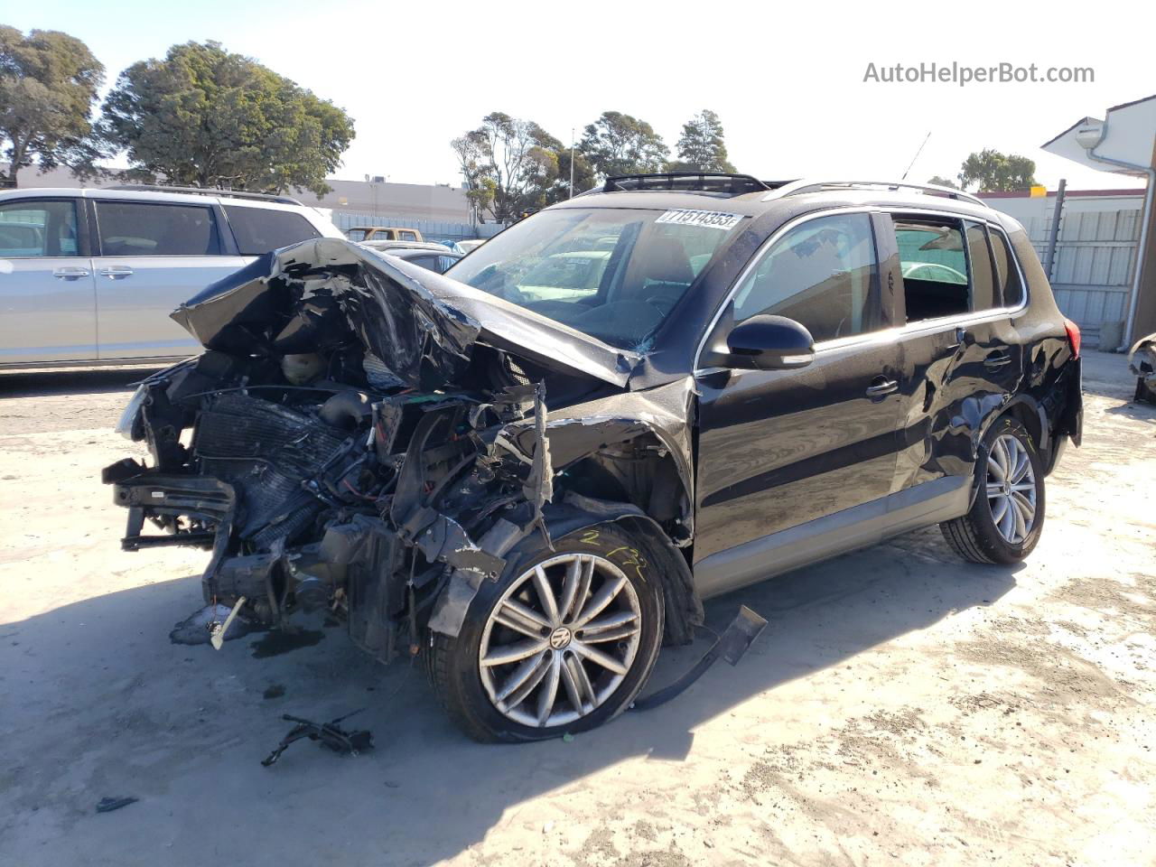 2010 Volkswagen Tiguan S Black vin: WVGAV7AX4AW523722