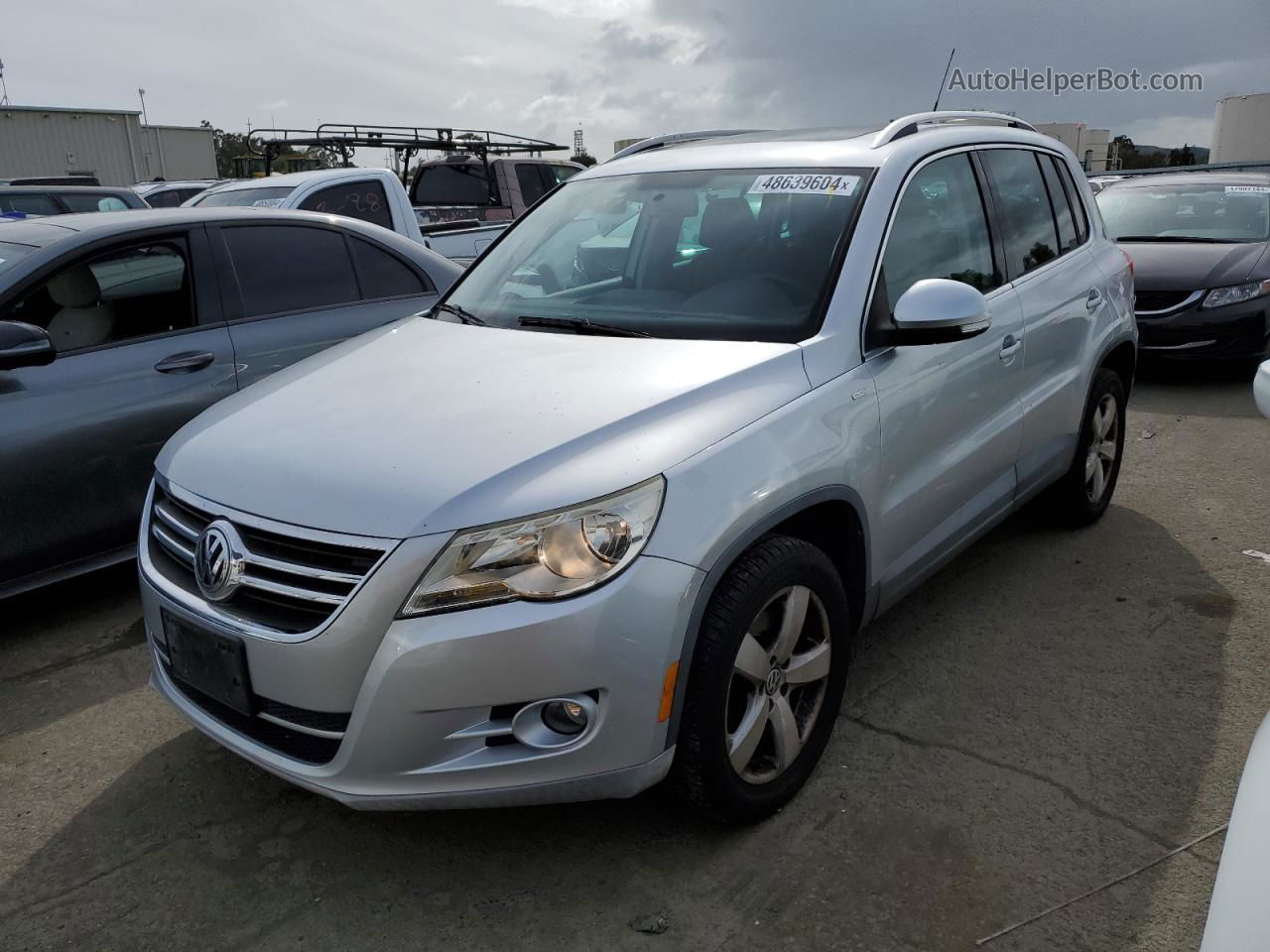 2010 Volkswagen Tiguan S Silver vin: WVGAV7AX4AW531416