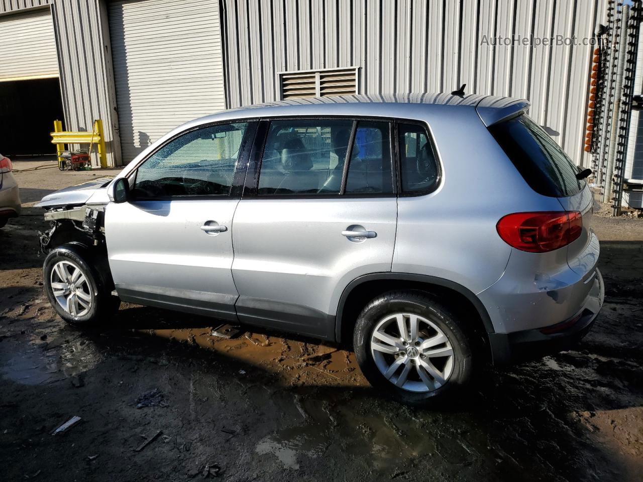 2013 Volkswagen Tiguan S Silver vin: WVGAV7AX4DW521182