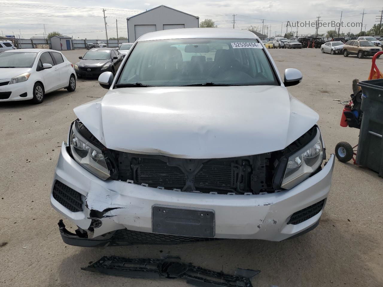 2013 Volkswagen Tiguan S Silver vin: WVGAV7AX4DW557731