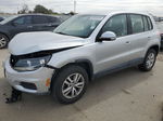 2013 Volkswagen Tiguan S Silver vin: WVGAV7AX4DW557731