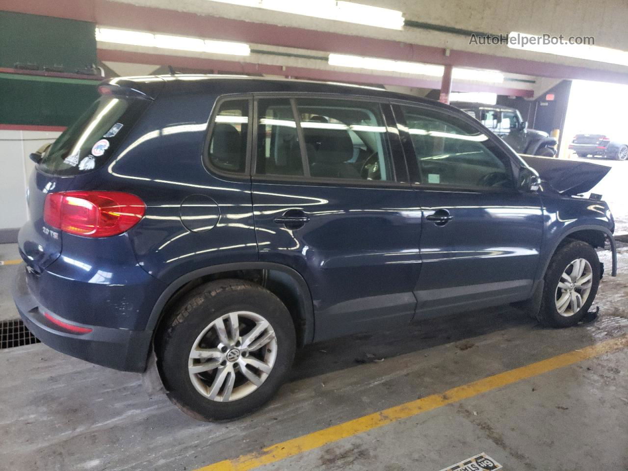 2013 Volkswagen Tiguan S Blue vin: WVGAV7AX4DW557759