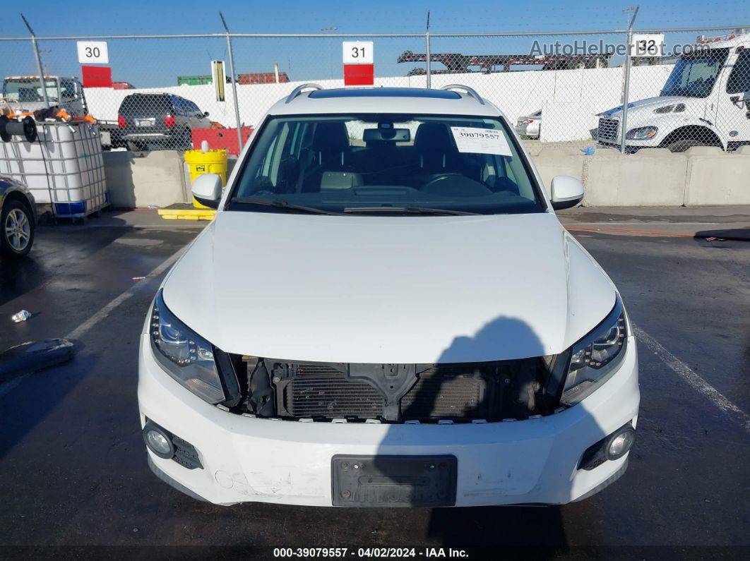 2016 Volkswagen Tiguan Se White vin: WVGAV7AX4GW501132