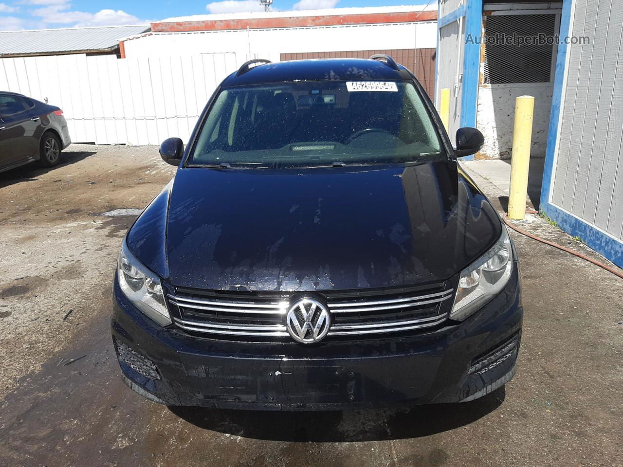 2016 Volkswagen Tiguan S Black vin: WVGAV7AX4GW516147