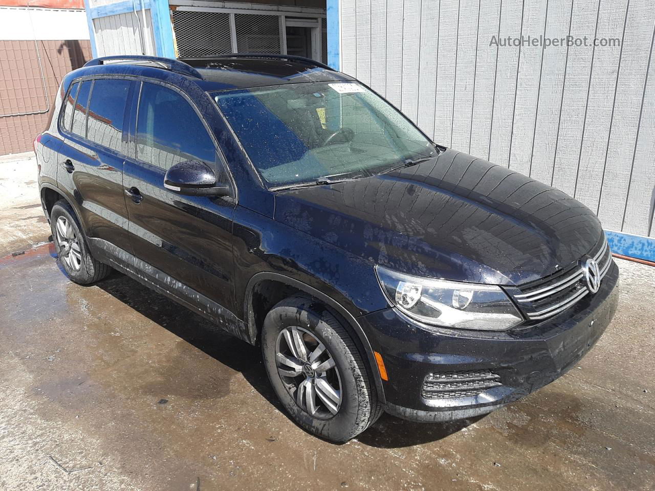 2016 Volkswagen Tiguan S Black vin: WVGAV7AX4GW516147