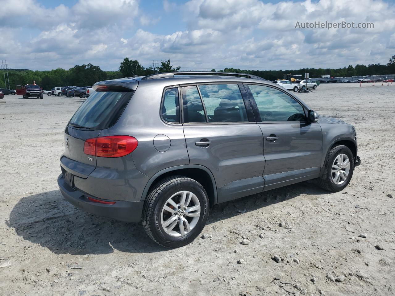 2016 Volkswagen Tiguan S Gray vin: WVGAV7AX4GW574596