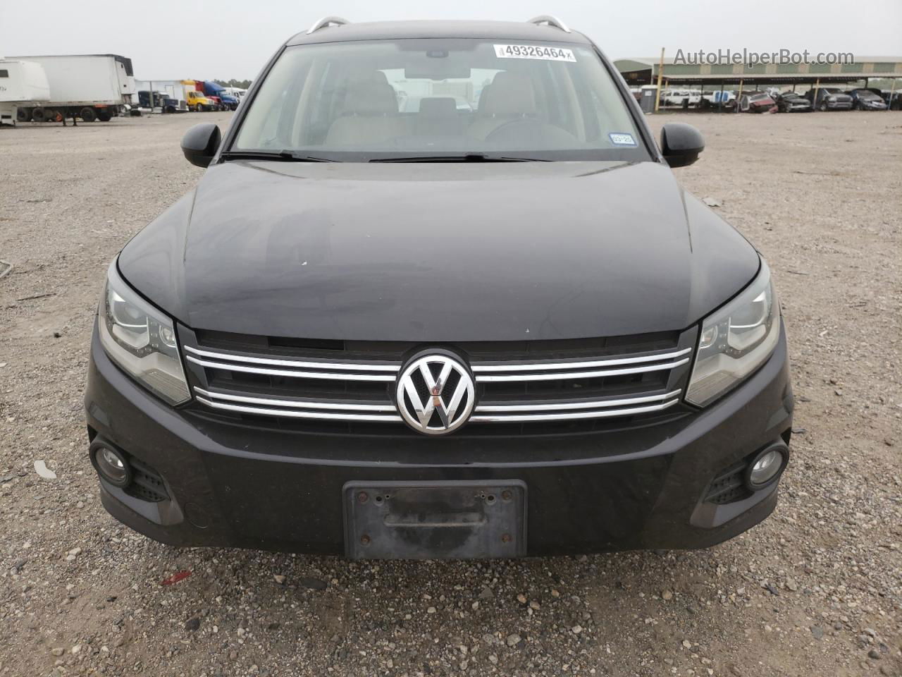 2016 Volkswagen Tiguan S Black vin: WVGAV7AX4GW575490