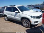 2016 Volkswagen Tiguan S White vin: WVGAV7AX4GW577210