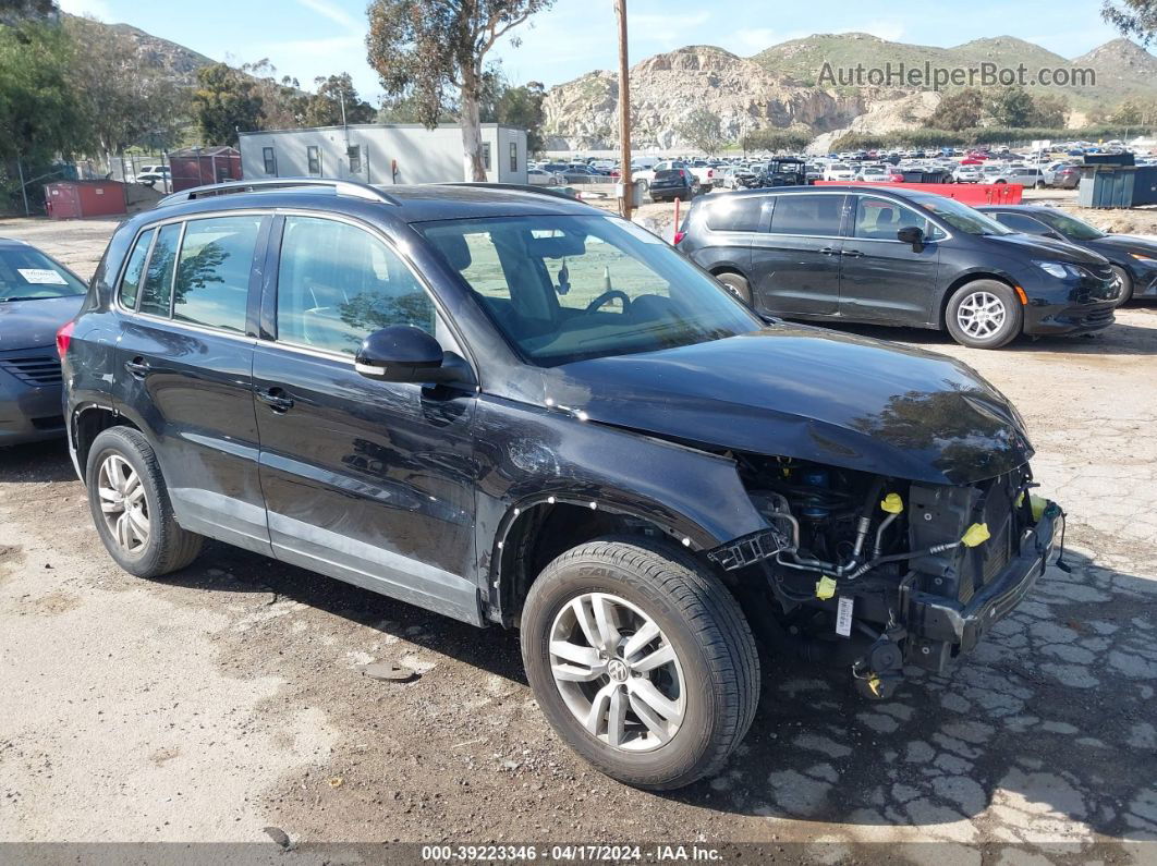 2017 Volkswagen Tiguan 2.0t/2.0t S Black vin: WVGAV7AX4HK039745