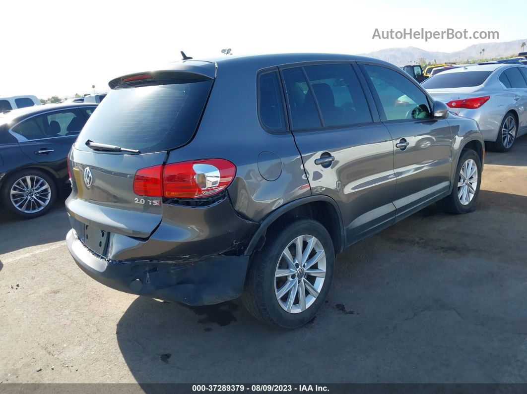 2017 Volkswagen Tiguan   Gray vin: WVGAV7AX4HK051569