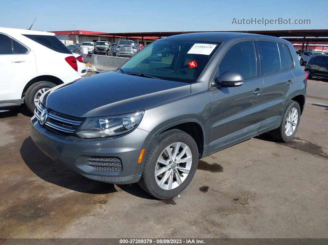 2017 Volkswagen Tiguan   Gray vin: WVGAV7AX4HK051569